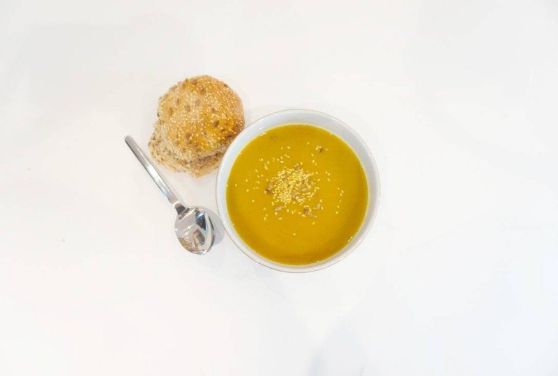 Quick and Easy Low Fat Carrot and Coriander Soup, cooked in my Judge Soup Maker