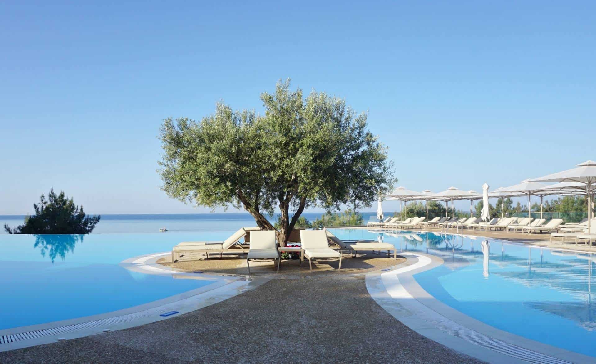 The Main pool at  Oceania Greece