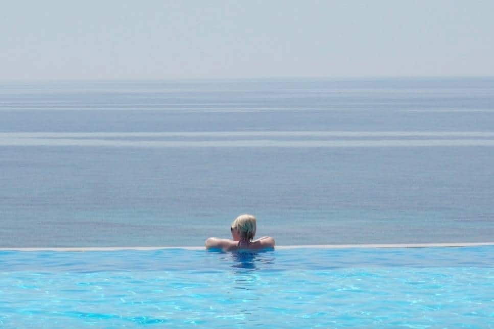 Infinity pools in Greece