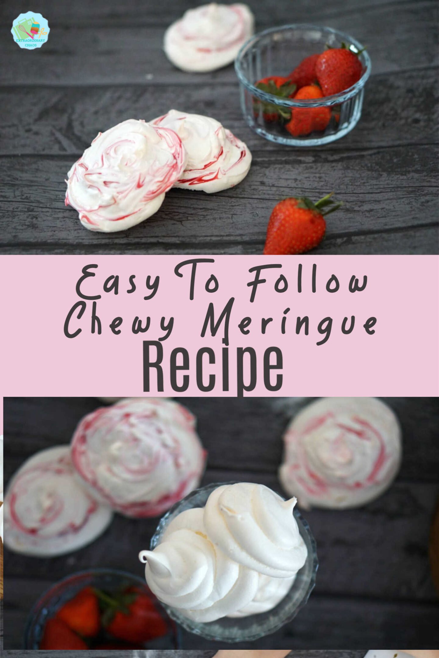 Easy to follow Chewy Meringue recipe to get perfect Meringues