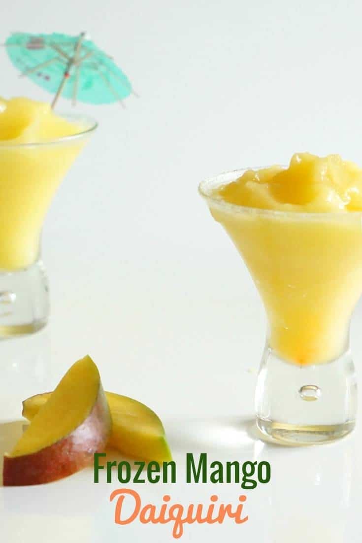 Frozen Mango Daiquiri Cocktail, a delicious frozen cocktail 