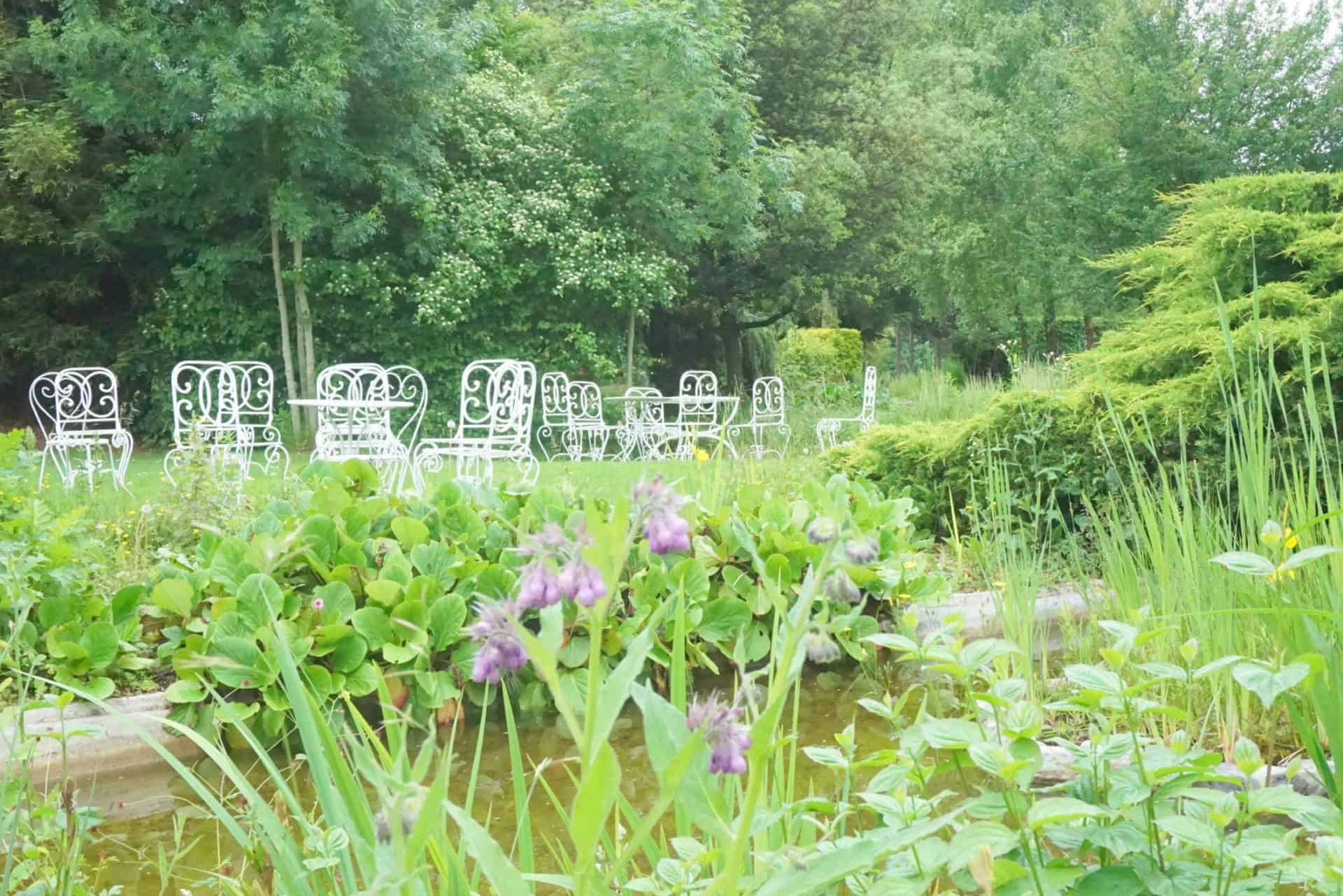 A French Garden At The Clarion Hotel Château Belmont Tours