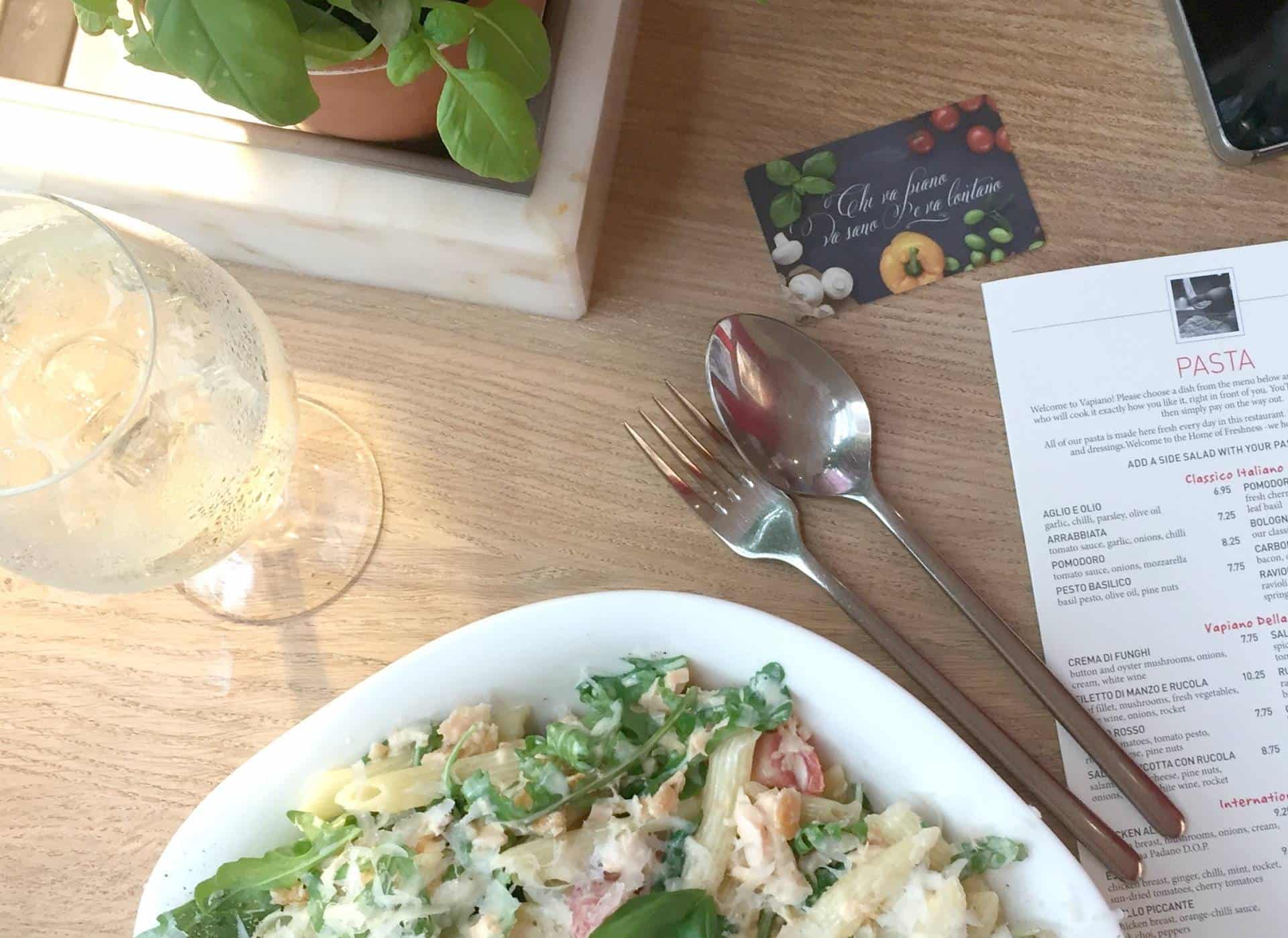 Lunch With a Difference at Vapiano Manchester