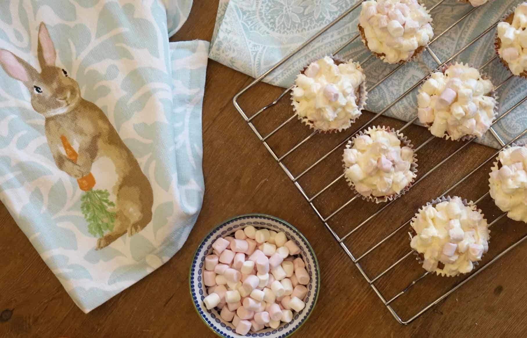 Home Made Delicious Marshmallow Cupcakes