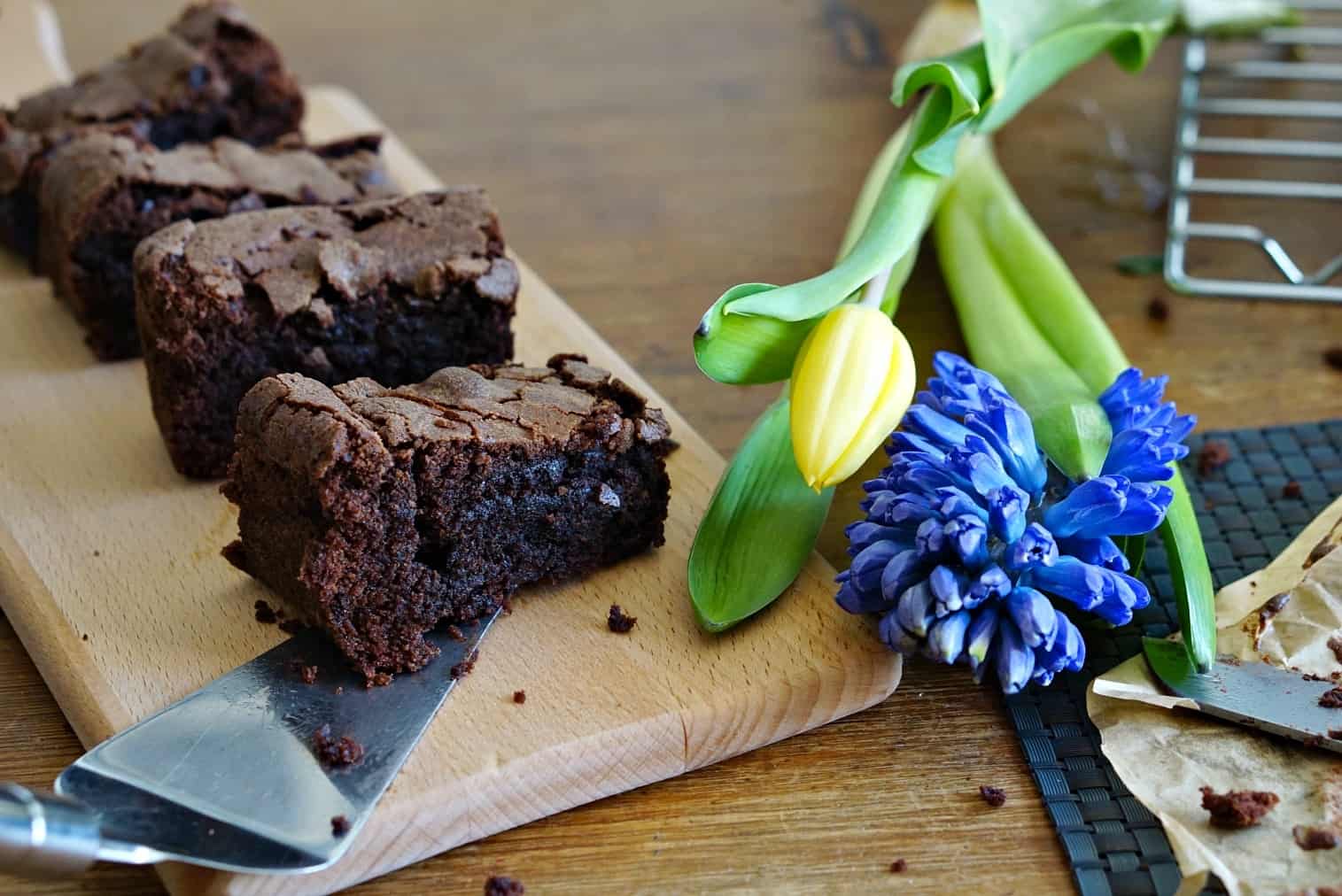 A Great Little Chocolate Brownie Recipe And my shiny new red Kitchen Aid mini