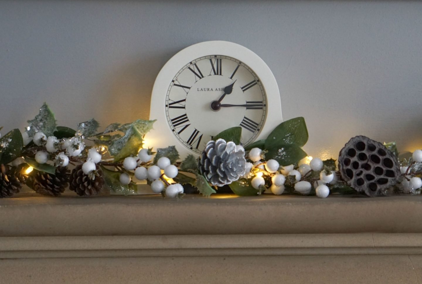 Cream Mantle Clock from Laura Ashely www.extraordinarychaos.com