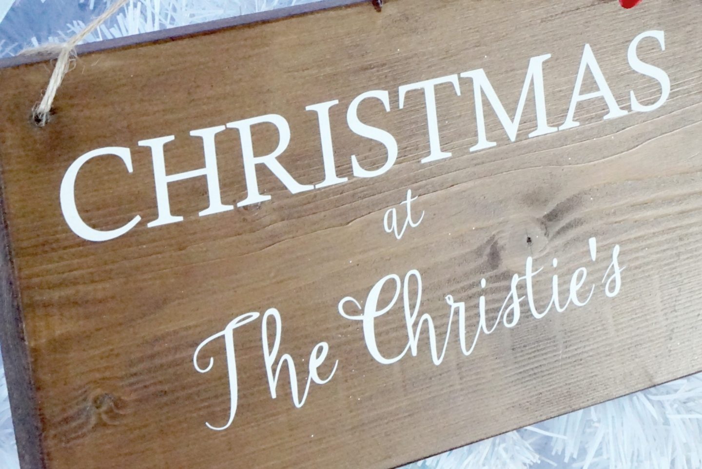 Personalised Door Sign for Chrsitmas