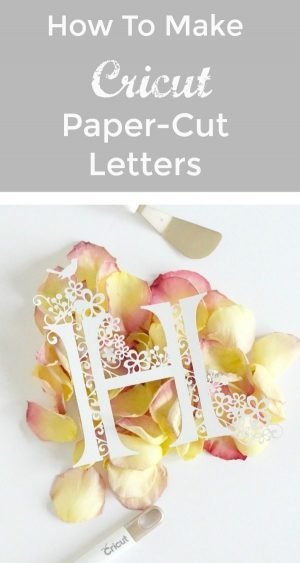 How to make paper-cut letters with the Cricut Maker, a guide on how to design and cut perfects gifts fro weddings, christenings and birthdays.