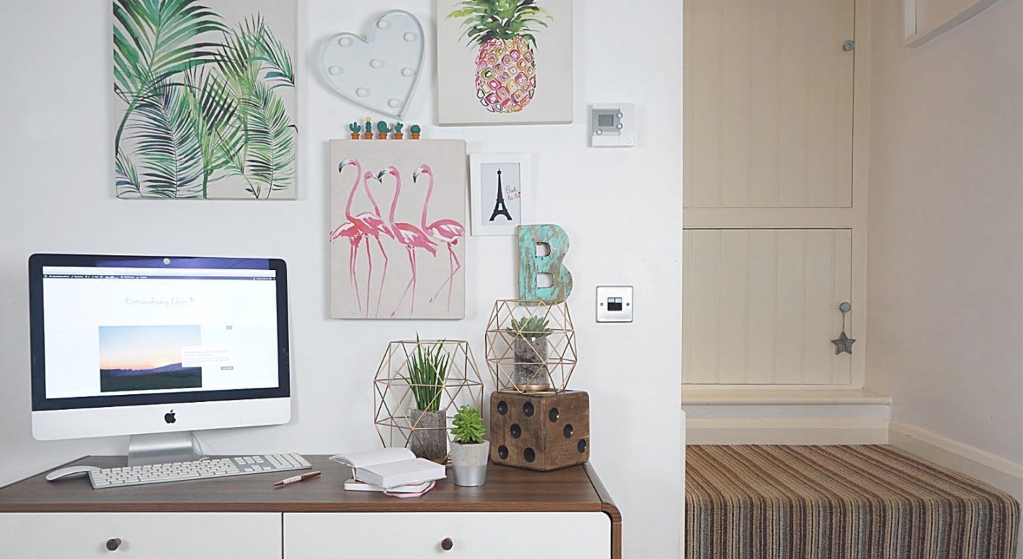 Home office in a small space