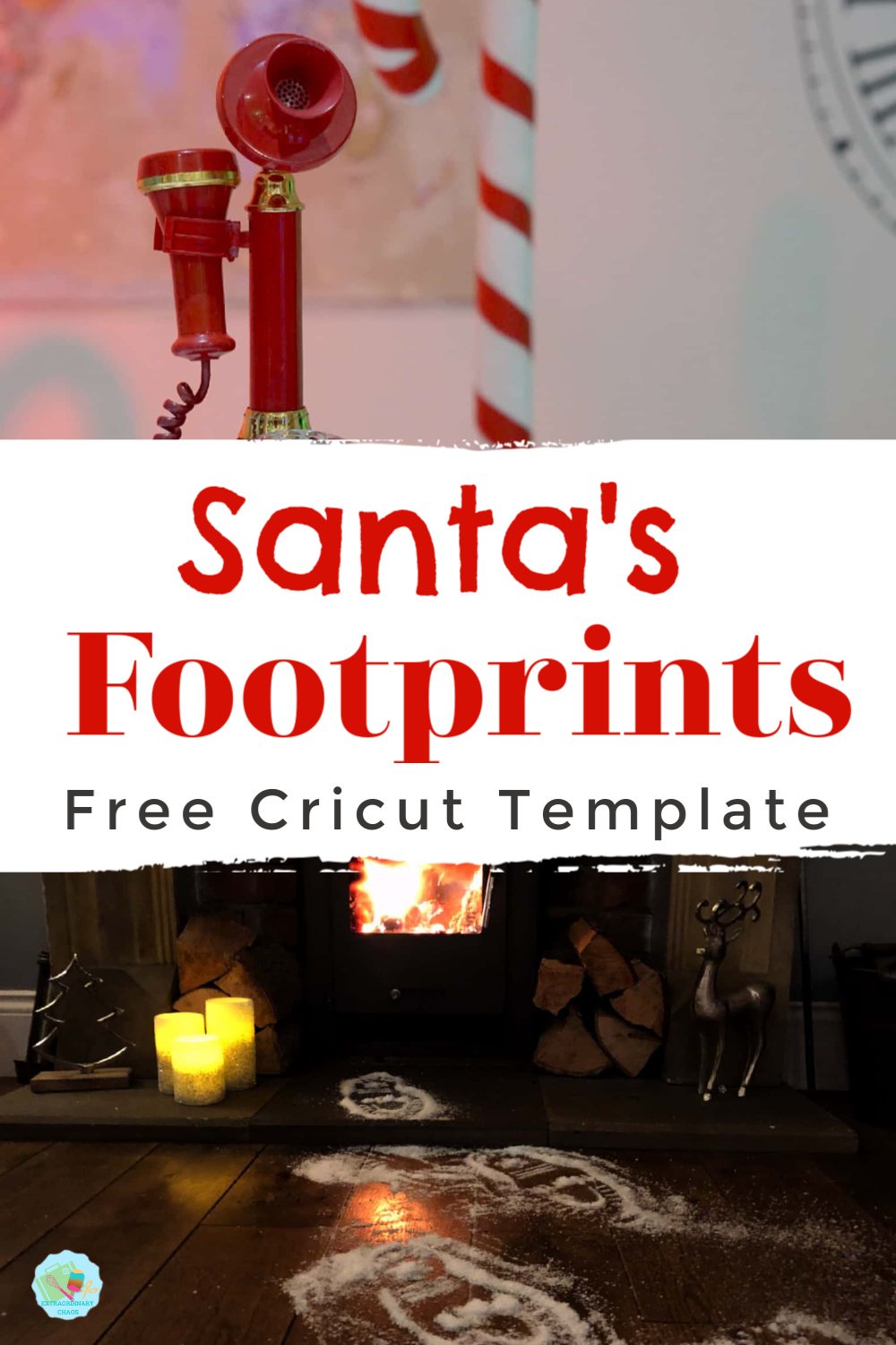 Santas Footprints Free Cricut Template
