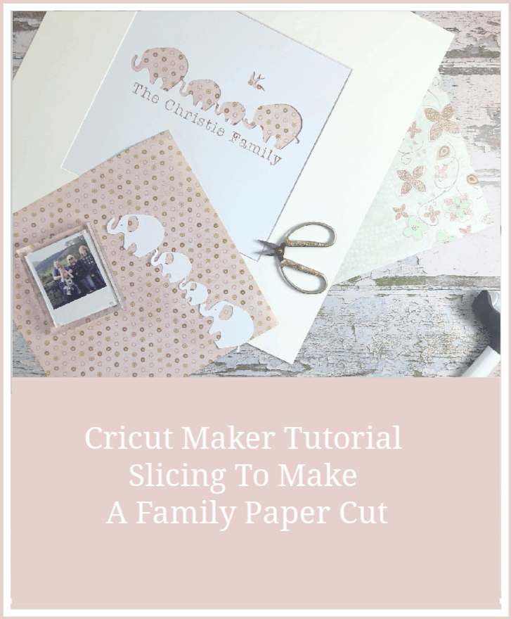 Making A Family Paper Cut With The Cricut Maker, a quick and easy slicing and welding in the Cricut Dessign Space Tutorial perfect for beginners.