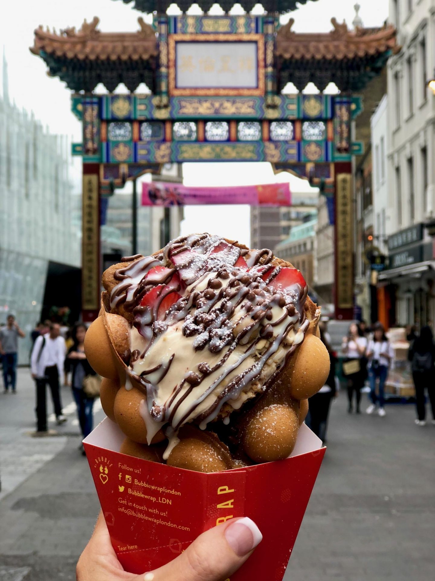 Bubble Waffle Wrap London instagramable places in London