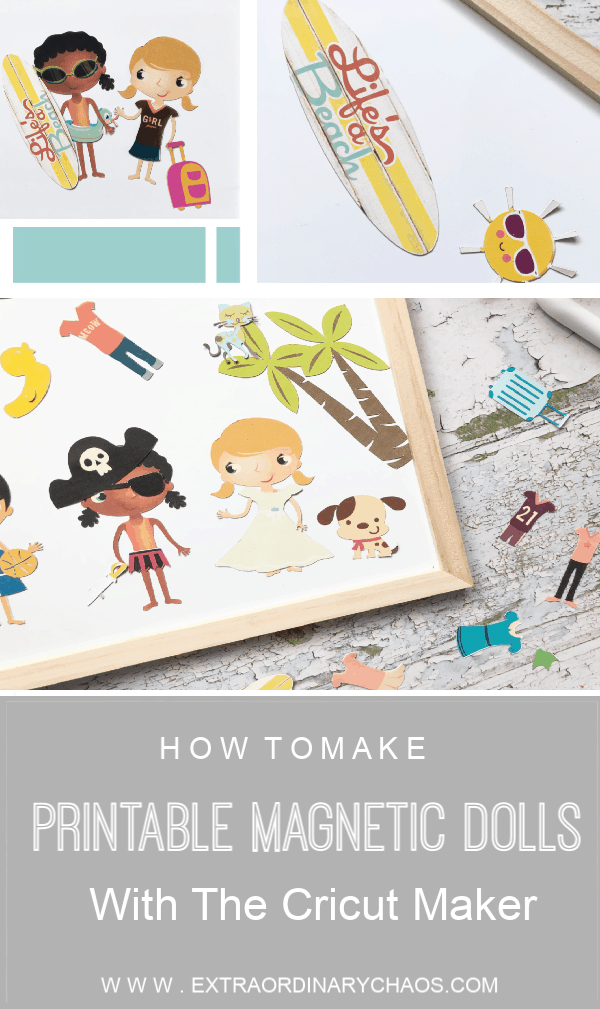 How To Make Magnetic Paper Dolls With Cricut and tips and hints on using Cricut Print And Cut