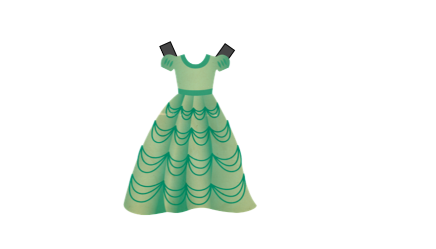 Add tags to dress to use as a paper cut put doll for your free dress up dolls template to cut out