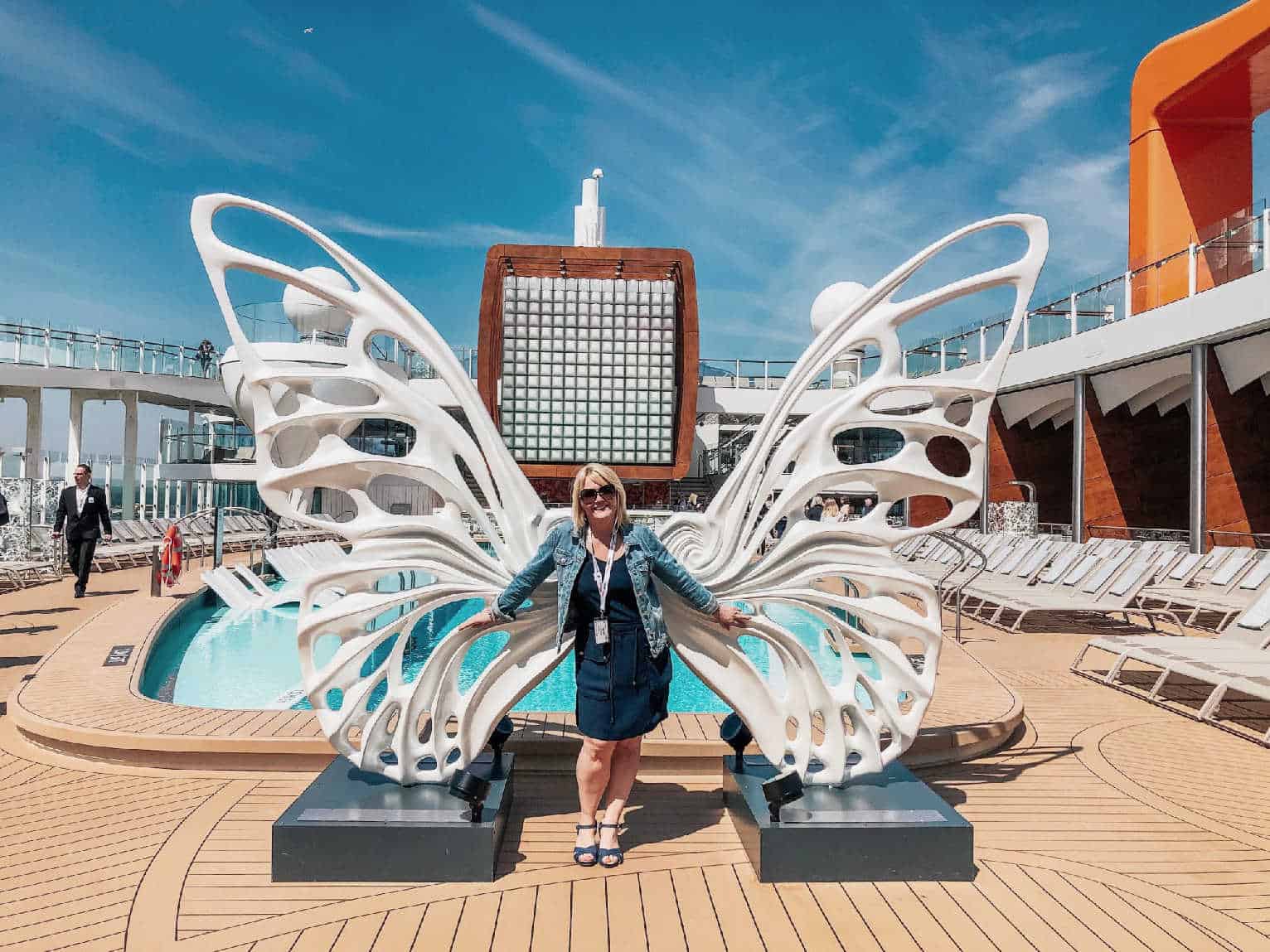 Butterfly on the Celebrity Edge