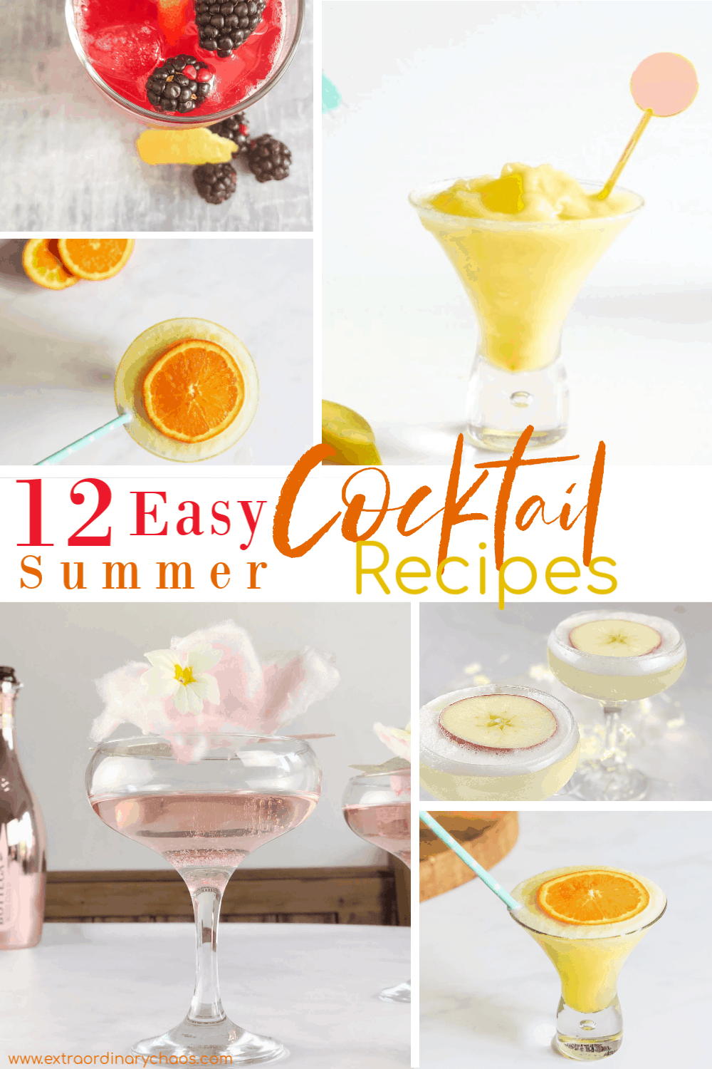 12 easy cocktail recipes for summer days and garden parties #cocktails #cocktailrecipes #gincocktails #summercocktails