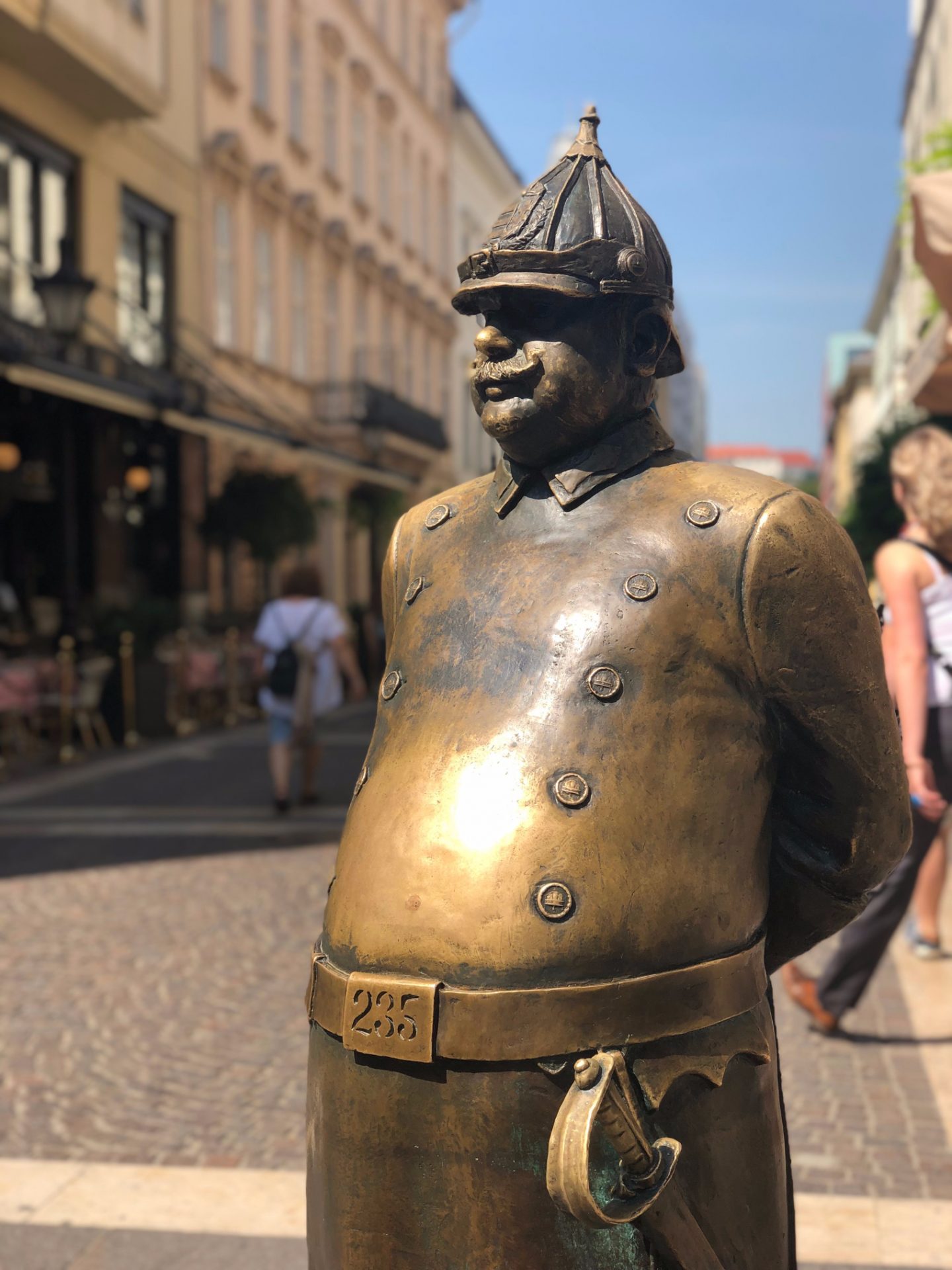 Fat Policeman in Budapest