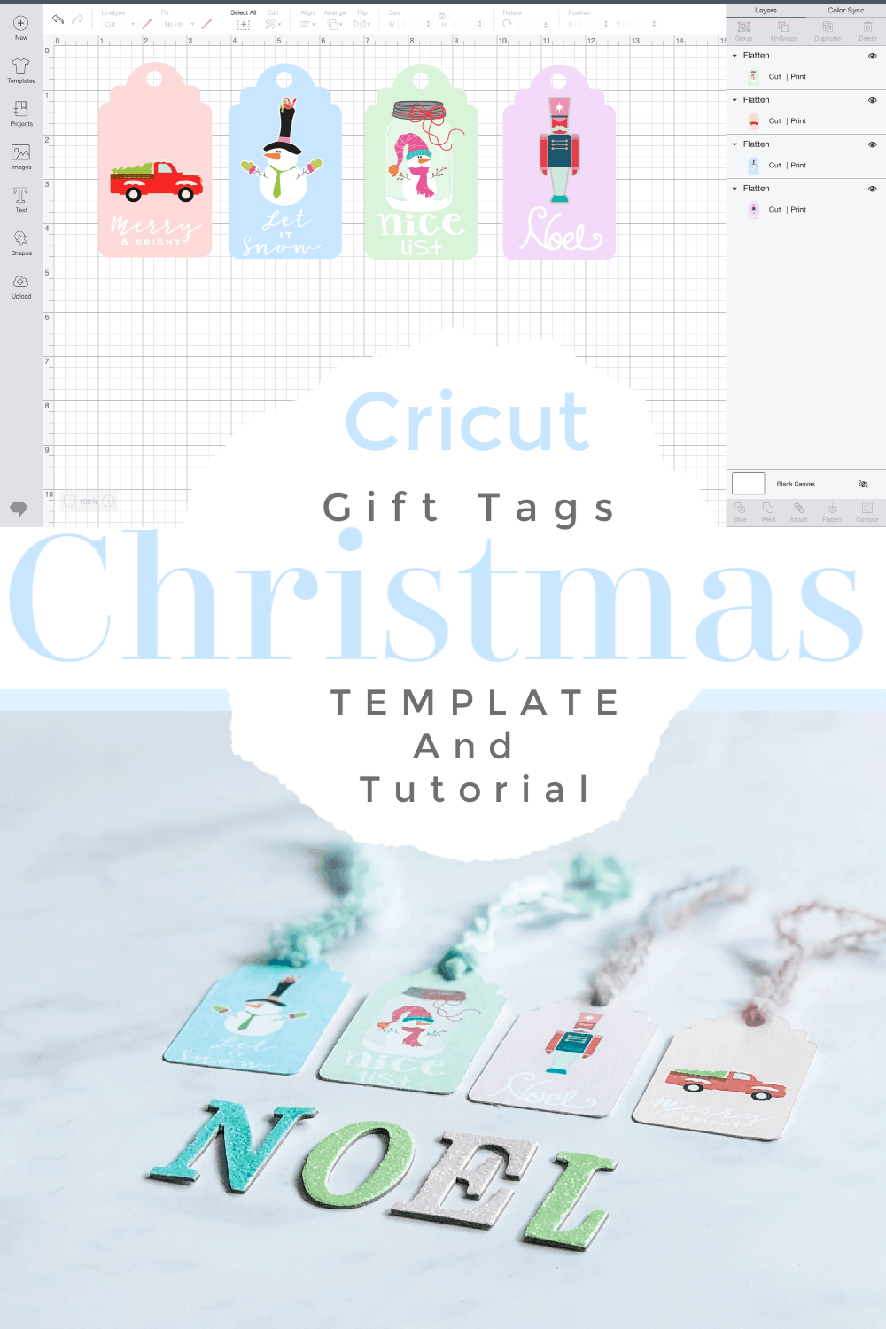 Christmas Gift Tag Template To Print And Cut
