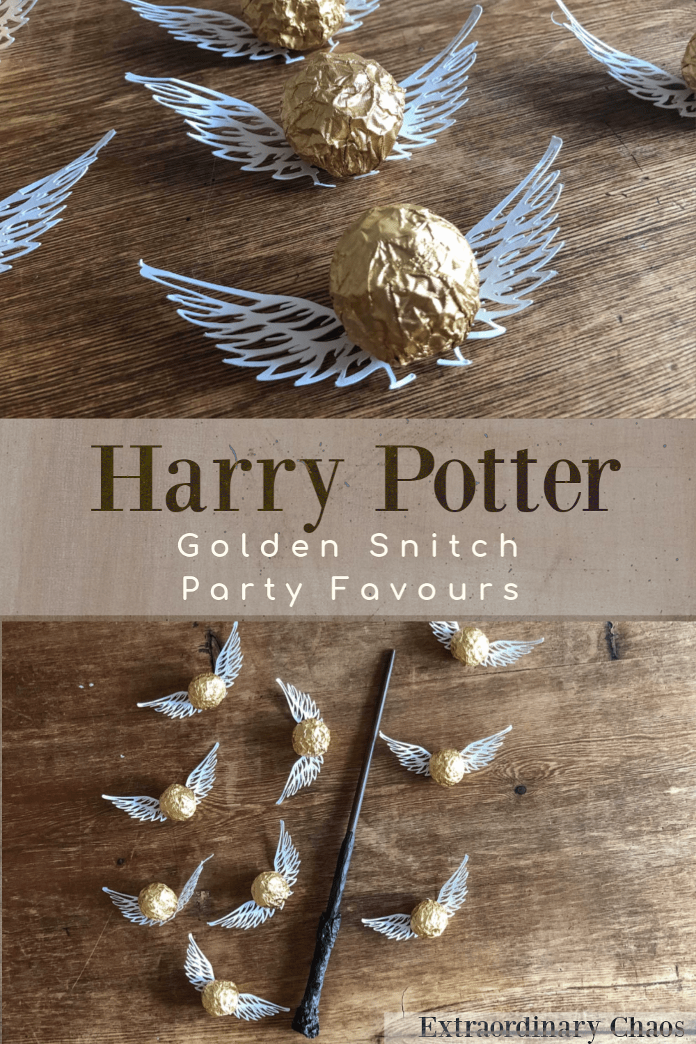 Harry Potter themed parties, Quidditch, Golden Snitch party favours