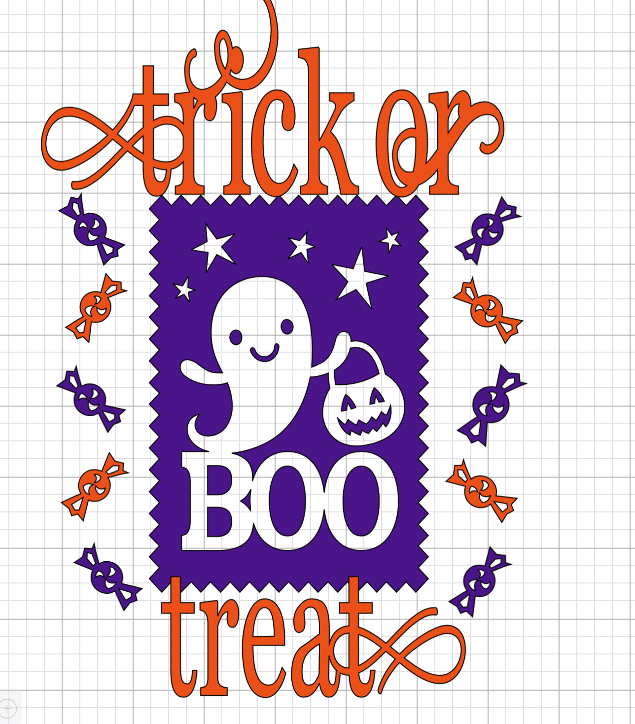 Halloween image for Trick or treat bag