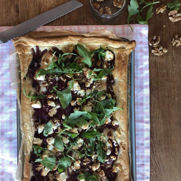 onion and cheese tart