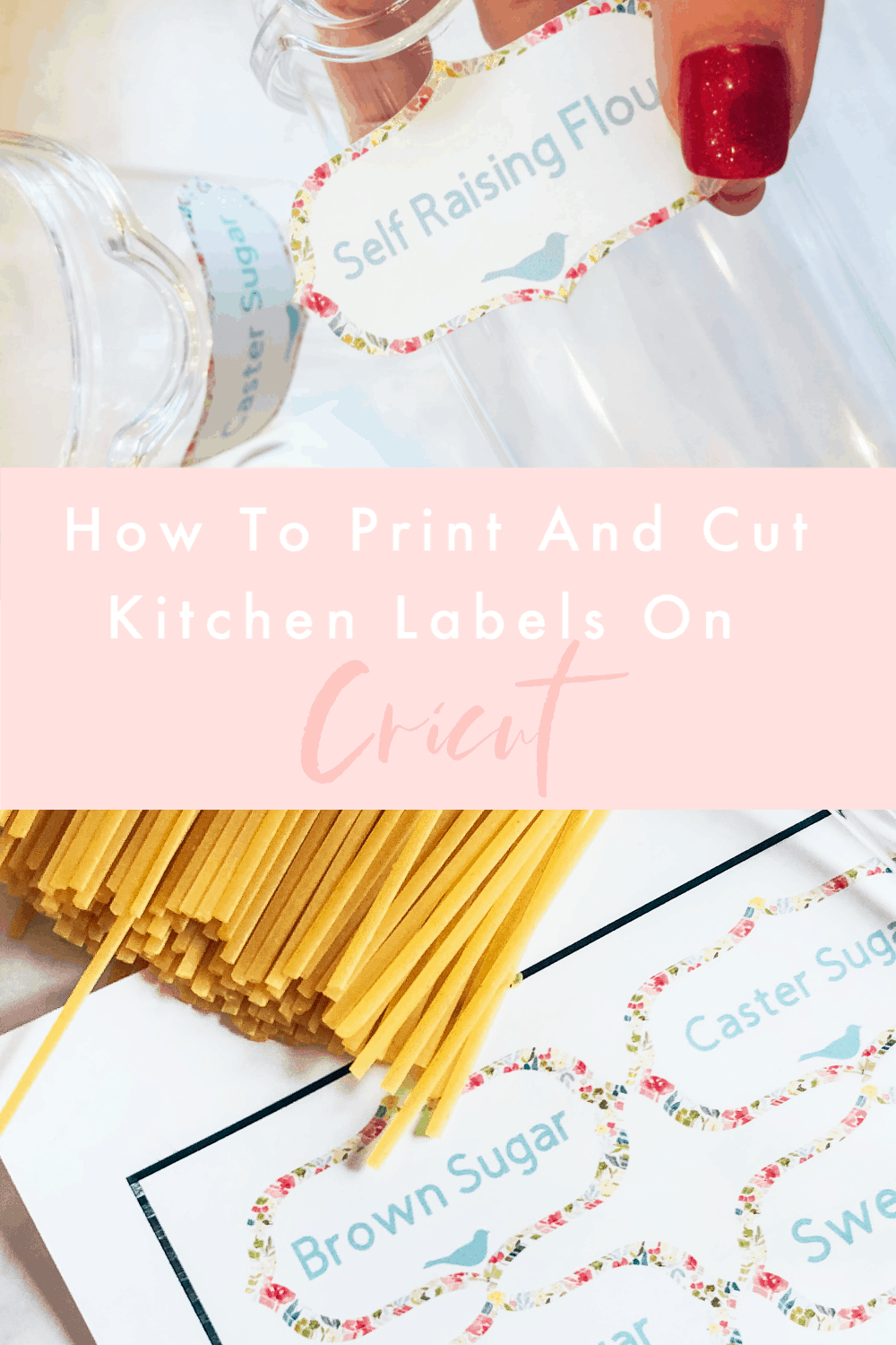 Kitchen Labels, How To Print And Cut On Cricut