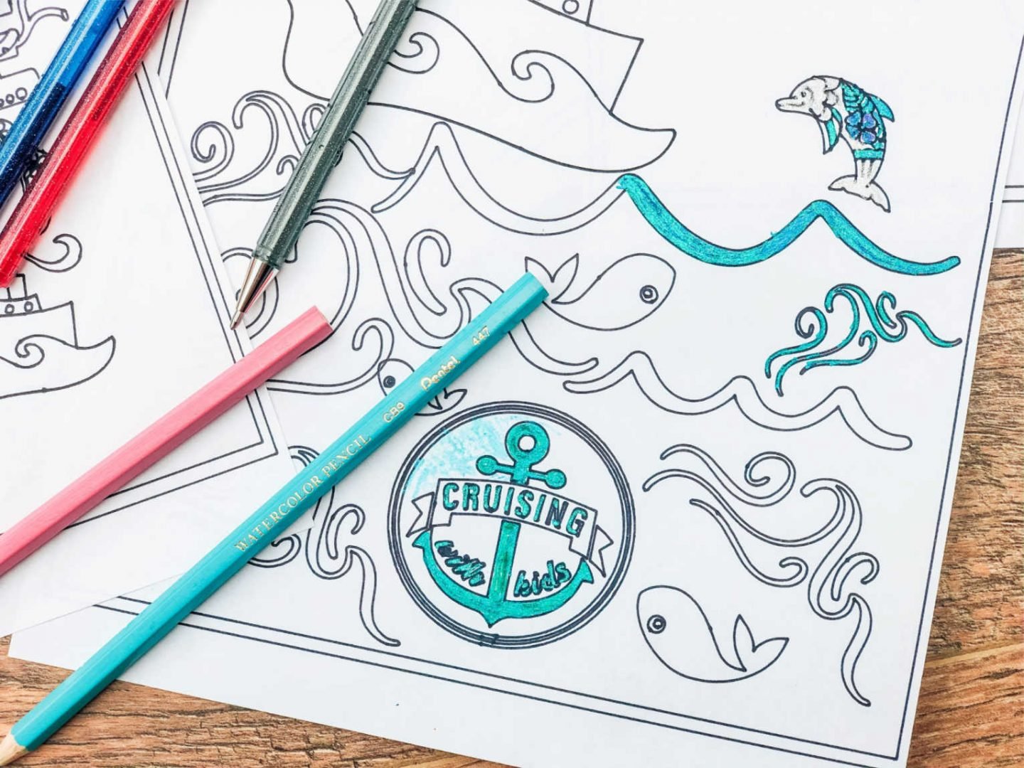 Cruise Colouring Pages For Children