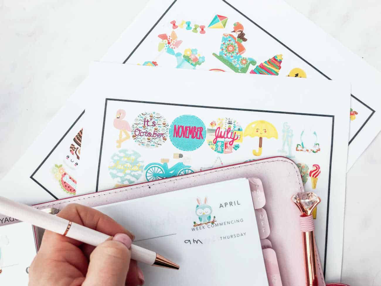Planner stickers Cricut Print and Cut-2