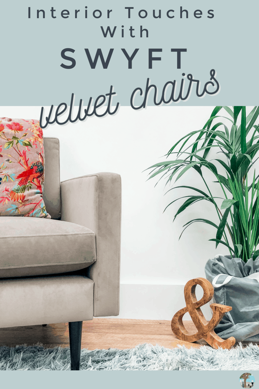 Adding A Grey Velvet Armchair To Style An Interior , and review of the SWYFT flat pack lockable chair system