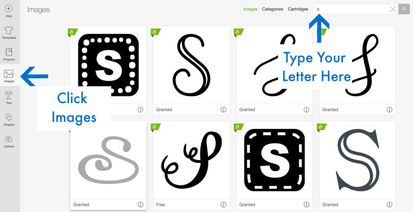 Choosing letters in design space uk