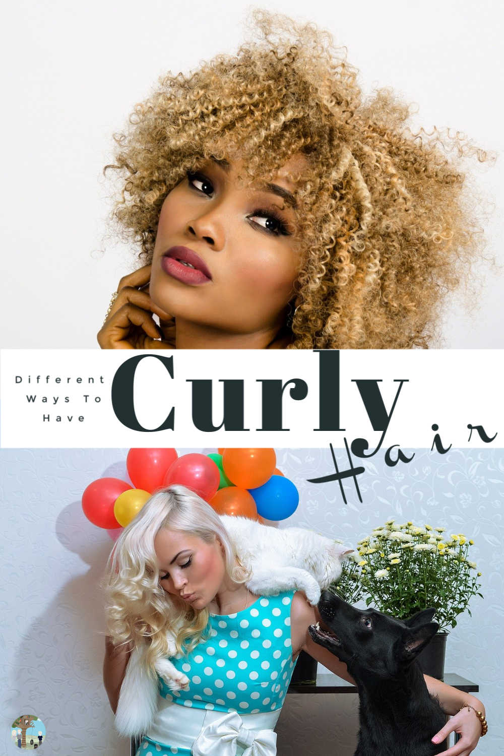 Different ways to curl your hair or have curly hair