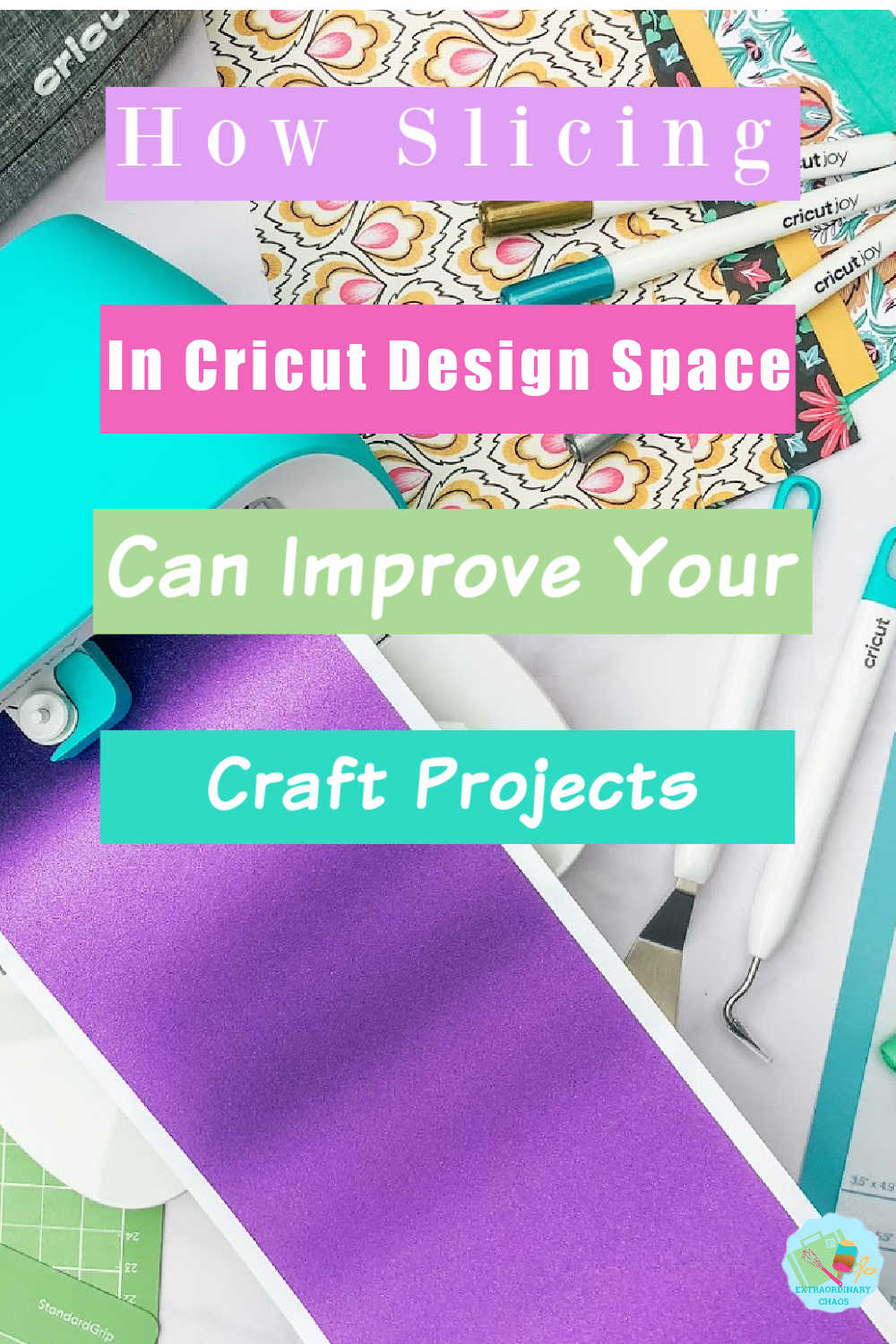 How Slicing in Cricut Design Space can improve your craft projects step by step tutorial on how to use slicing to improve your knowledge and skills if you are new to Cricut 