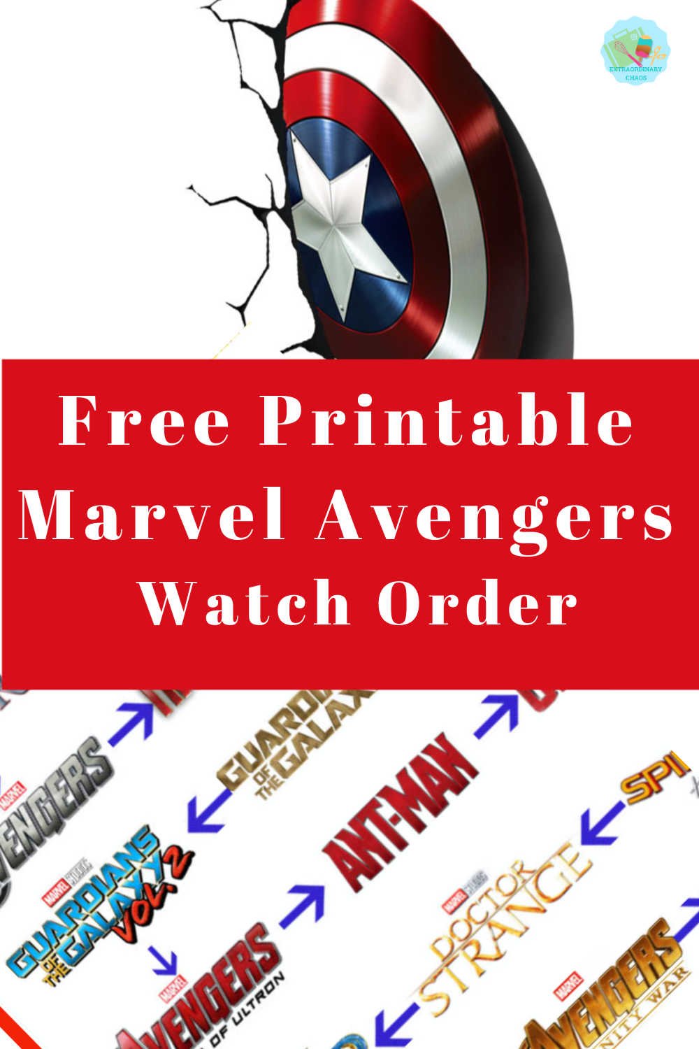 Free Printable Marvel Avengers Watch Order