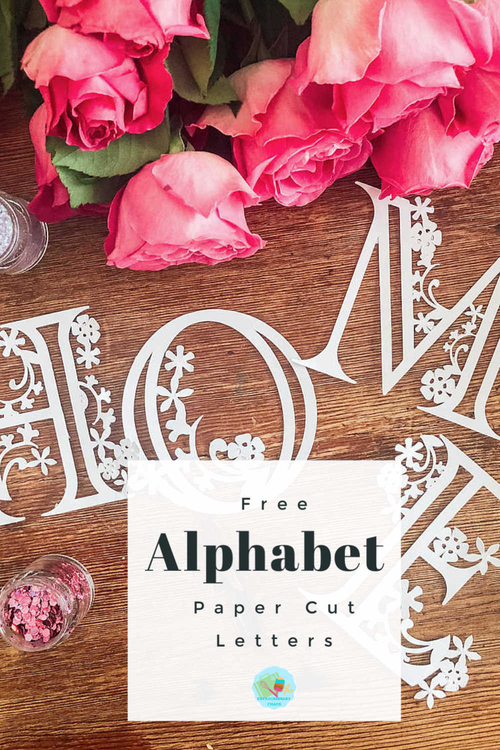 Free Cricut Floral Alphabet Templates For Paper And Vinyl to cut on the cricut maker, explore and Cricut Joy. Great for cutting out gifts or paper cuts to sell