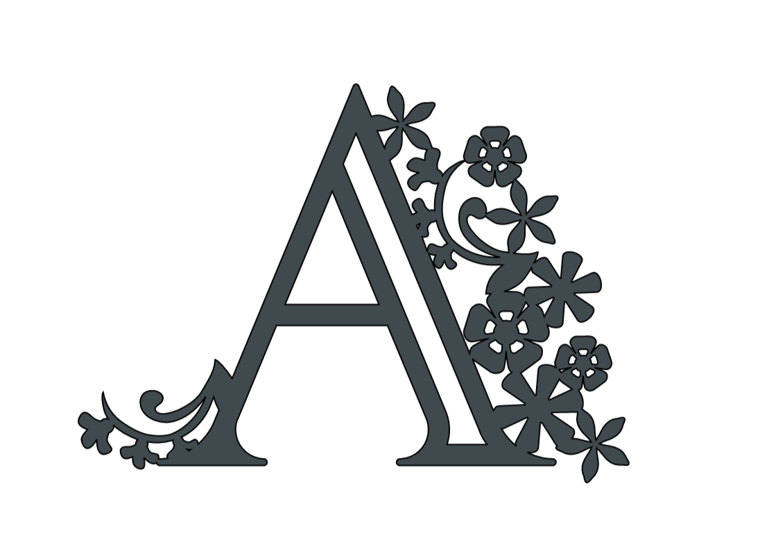 Alphabet Paper cut letter A