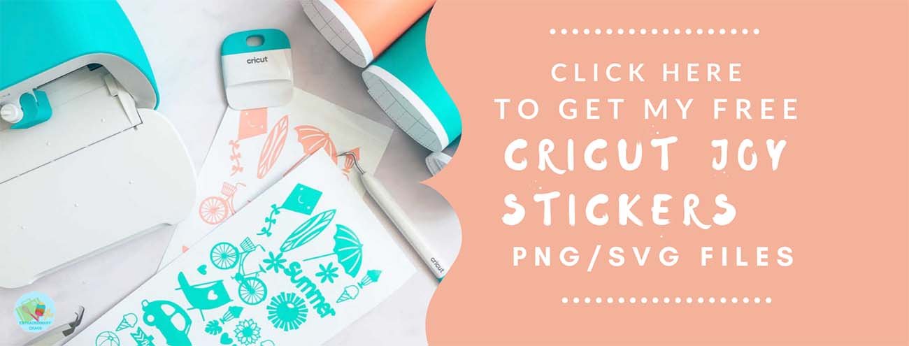 Download the Cricut Joy Summer Stickers cut files here