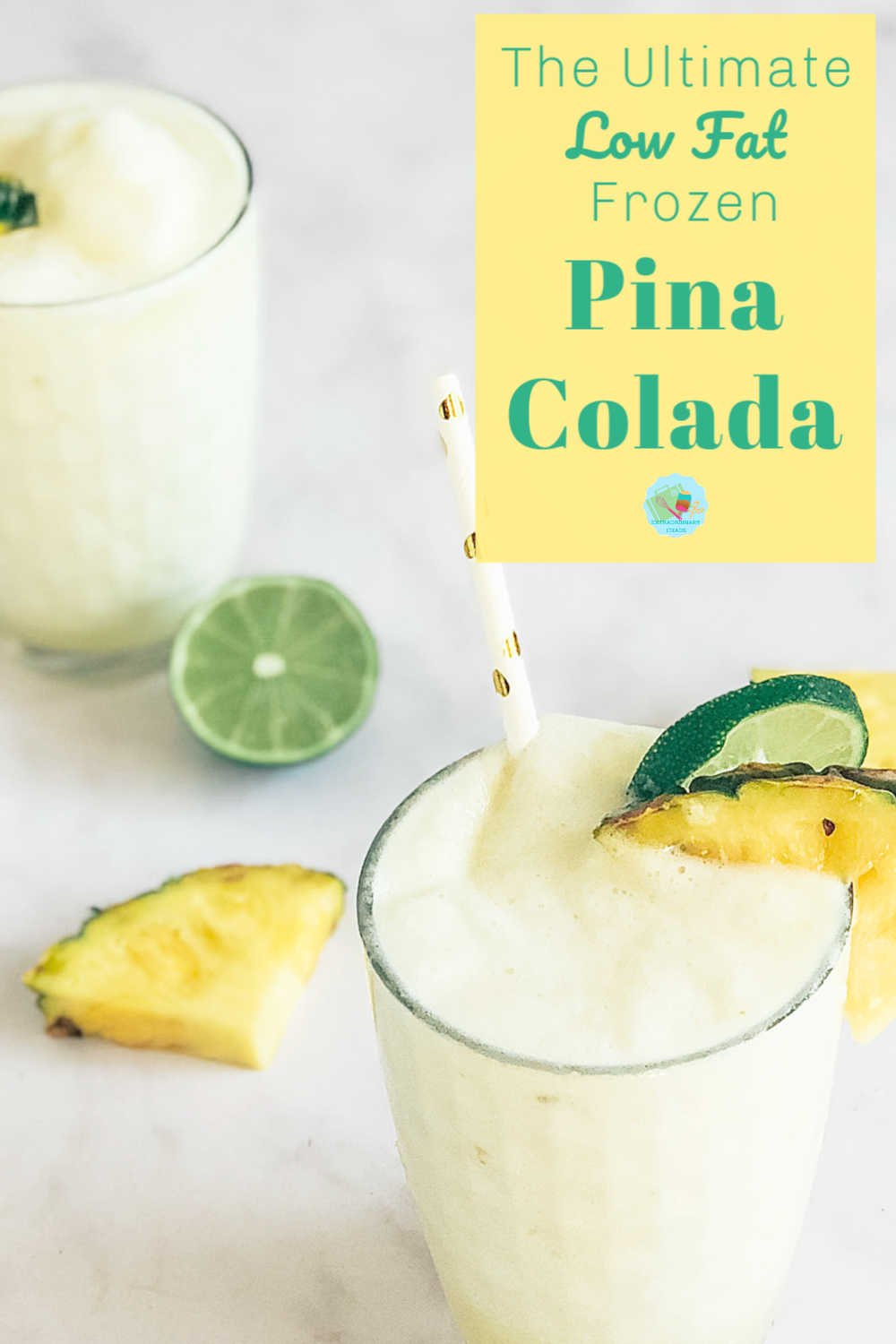 Easy cocktail recipe, how to make a low fat Pina colada