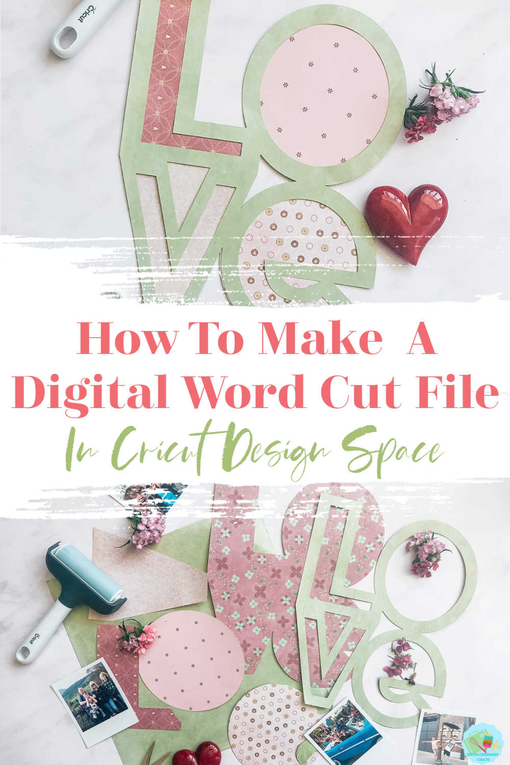 How to make a digital word Layout cut file in Cricut Design Space