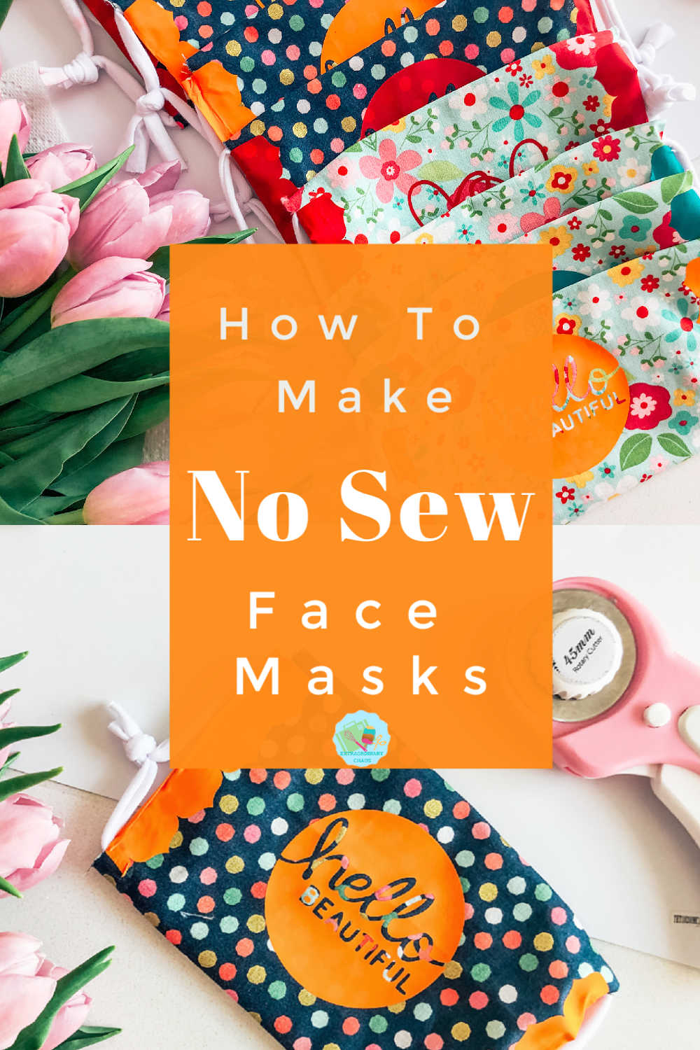 How to make comfy no sew face masks with cricut iron on vinyl #cricutmakes #cricutprojects #nosewfacemaks