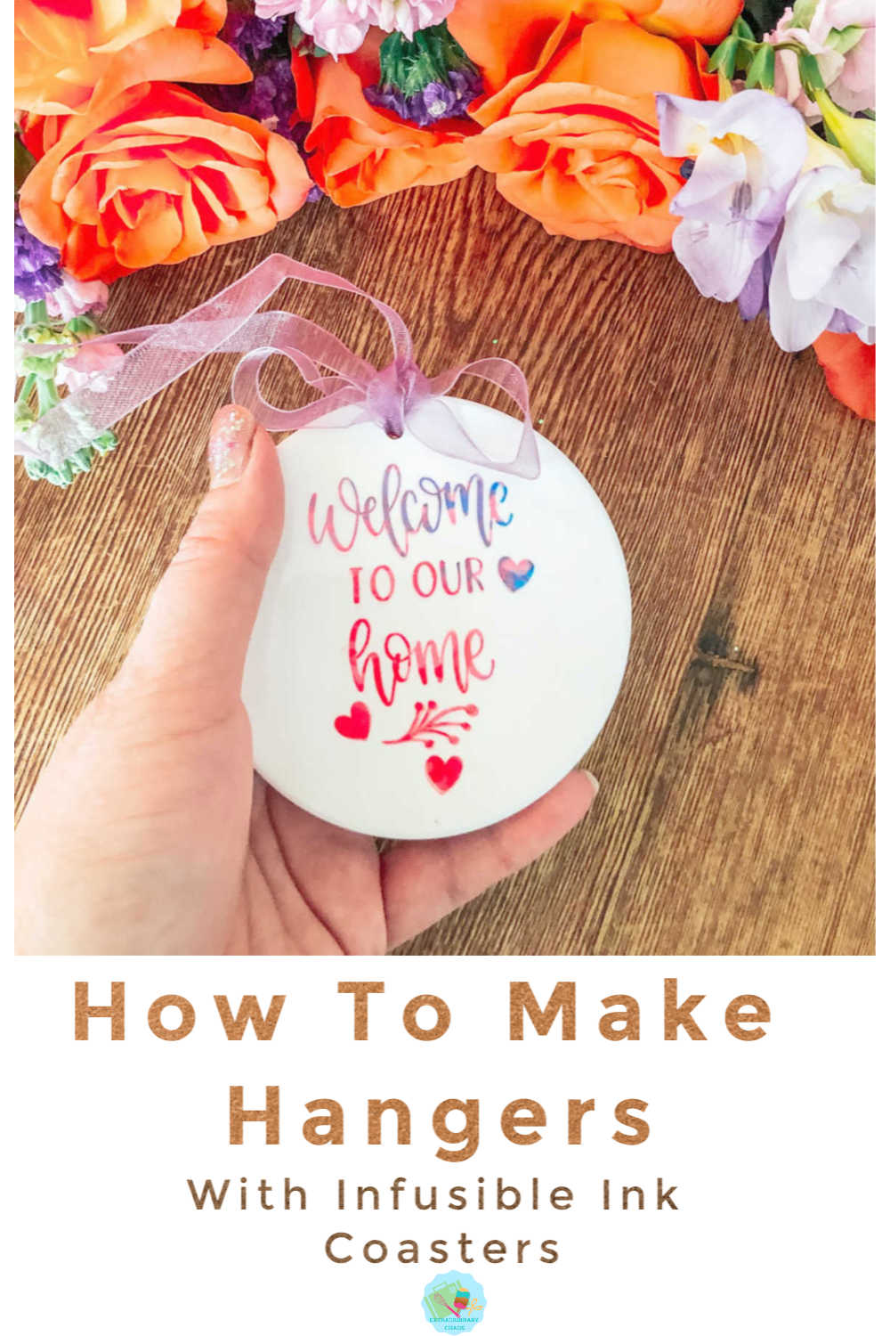How to make gift hangers to sell with Cricut Infusible Ink Coasters