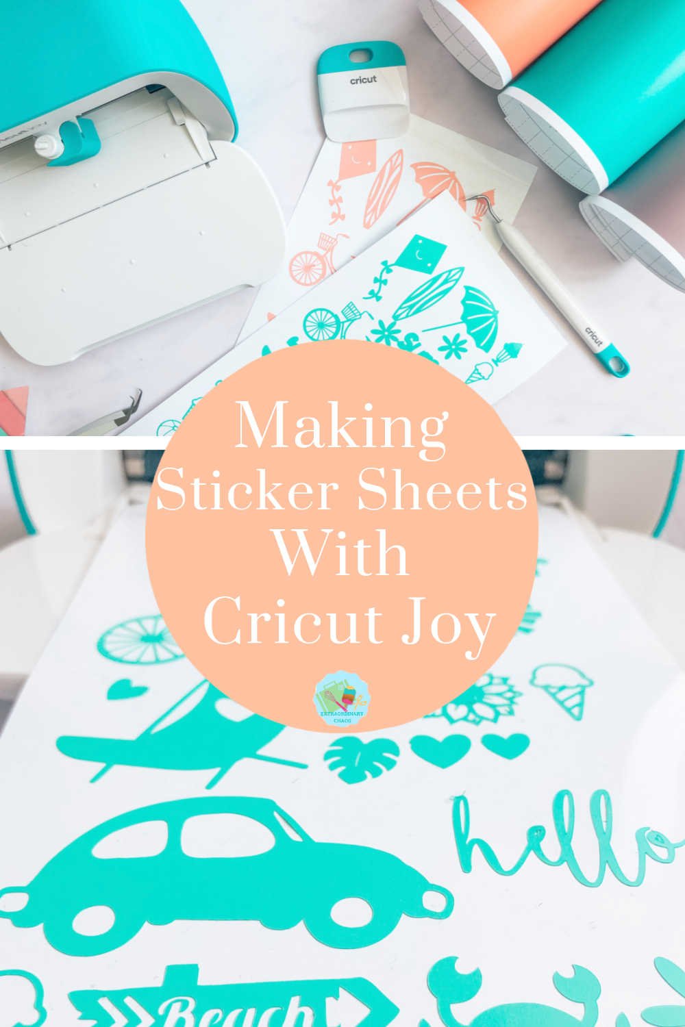 How To Make Cricut Vinyl Stickers, to sell for crafts and  parties or used for scrapbooking and school work 