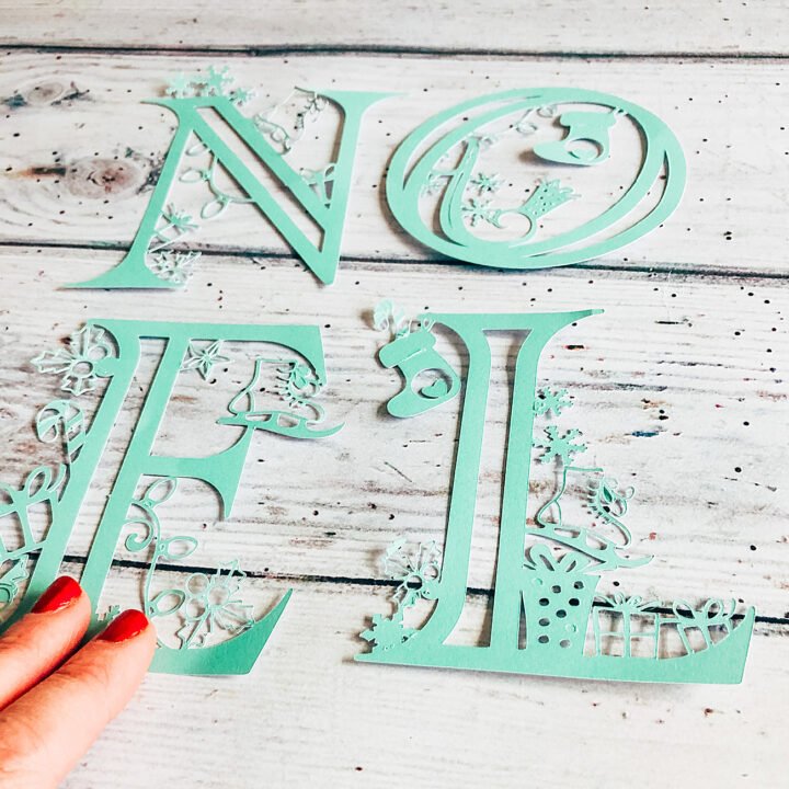 Christmas letters for crafting with Cricut