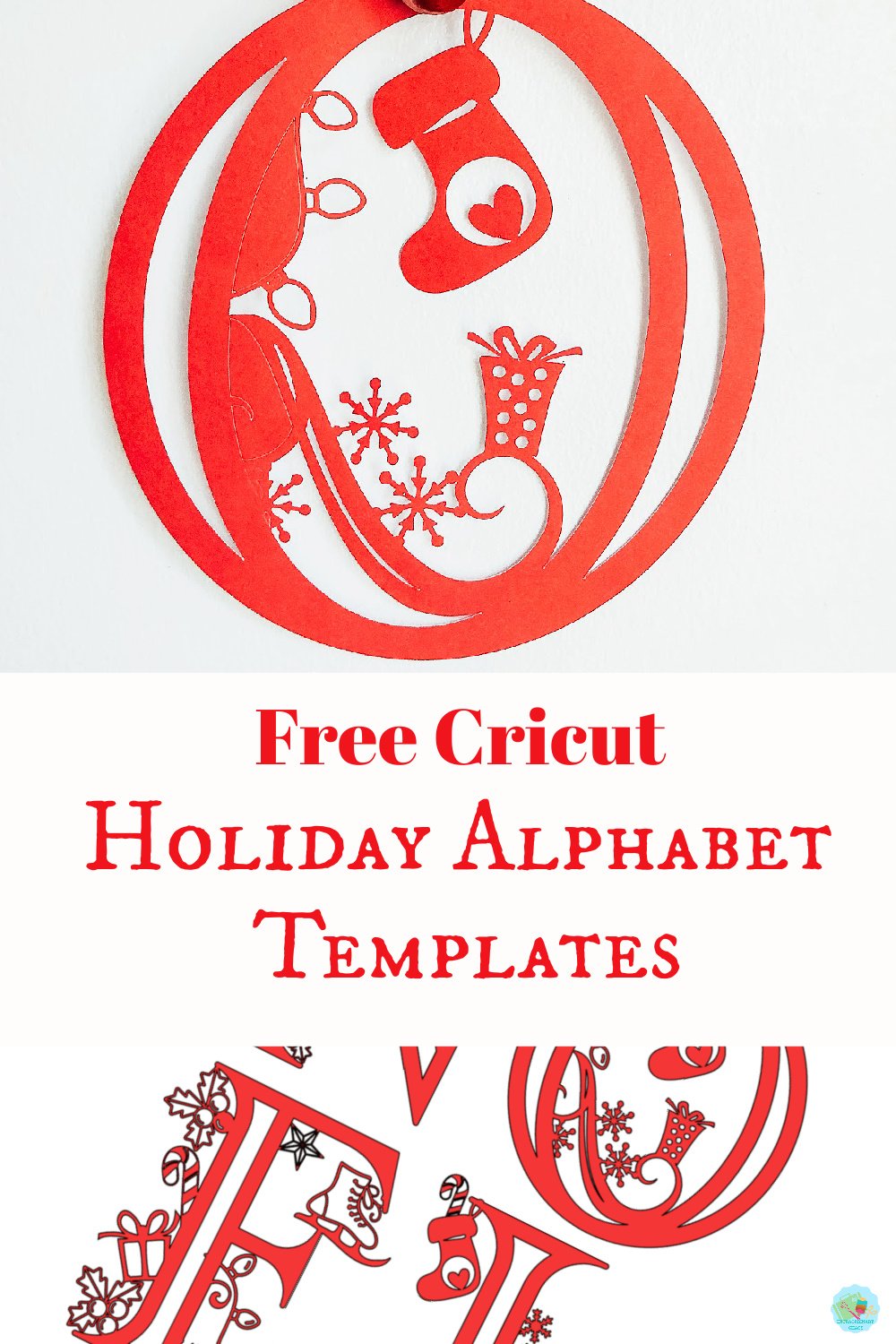Free Cricut Holiday Template for Christmas craft projects on paper and vinyl to make gifts of craft projects to sell -3