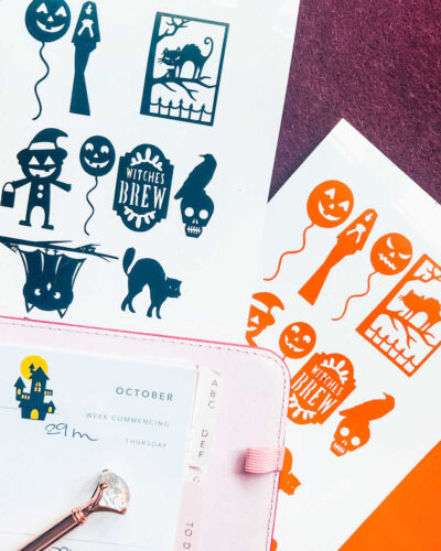 Cricut Halloween Planner Stickers With Vinyl