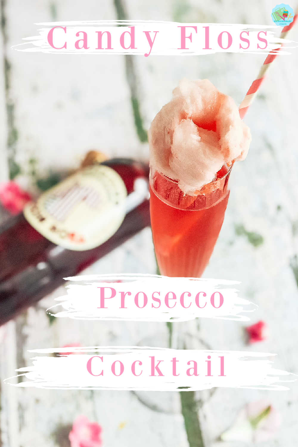 How to make a candy floss and Prosecco pink cocktail recipe