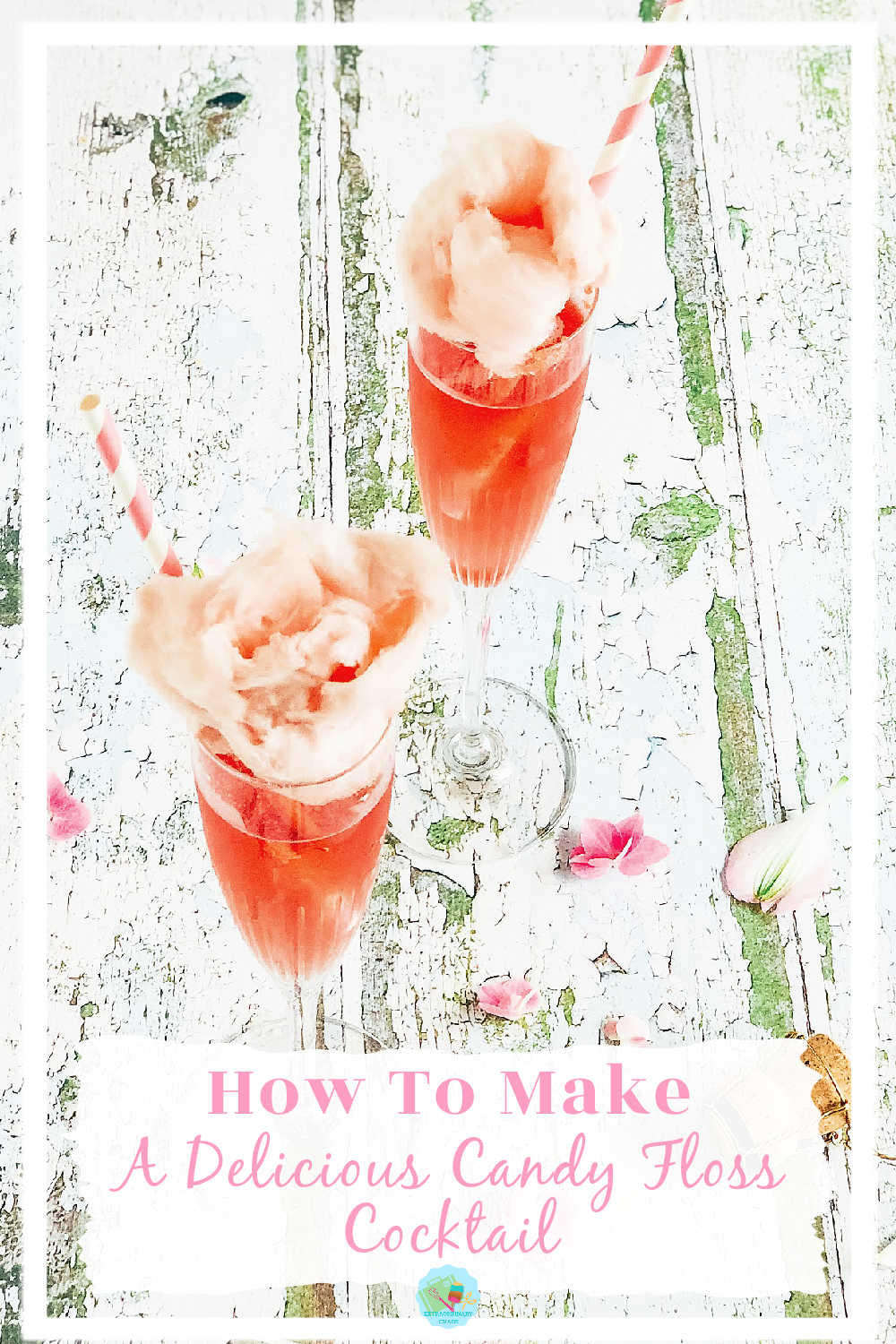 How to make a delicious candy floss cocktail with Cocchi and Prosecco for dinner parties and parties