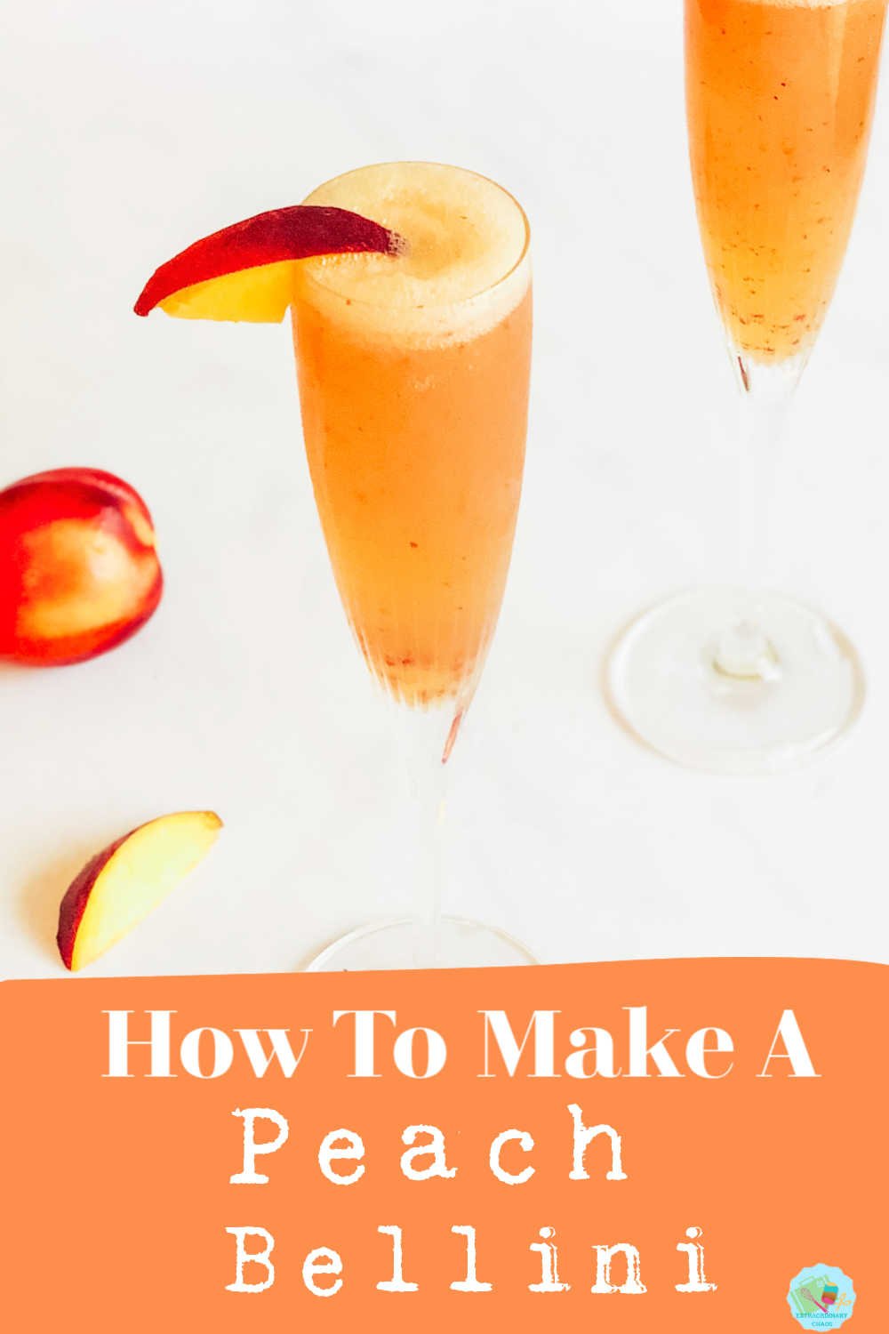 How to make a peach Bellini Cocktail 