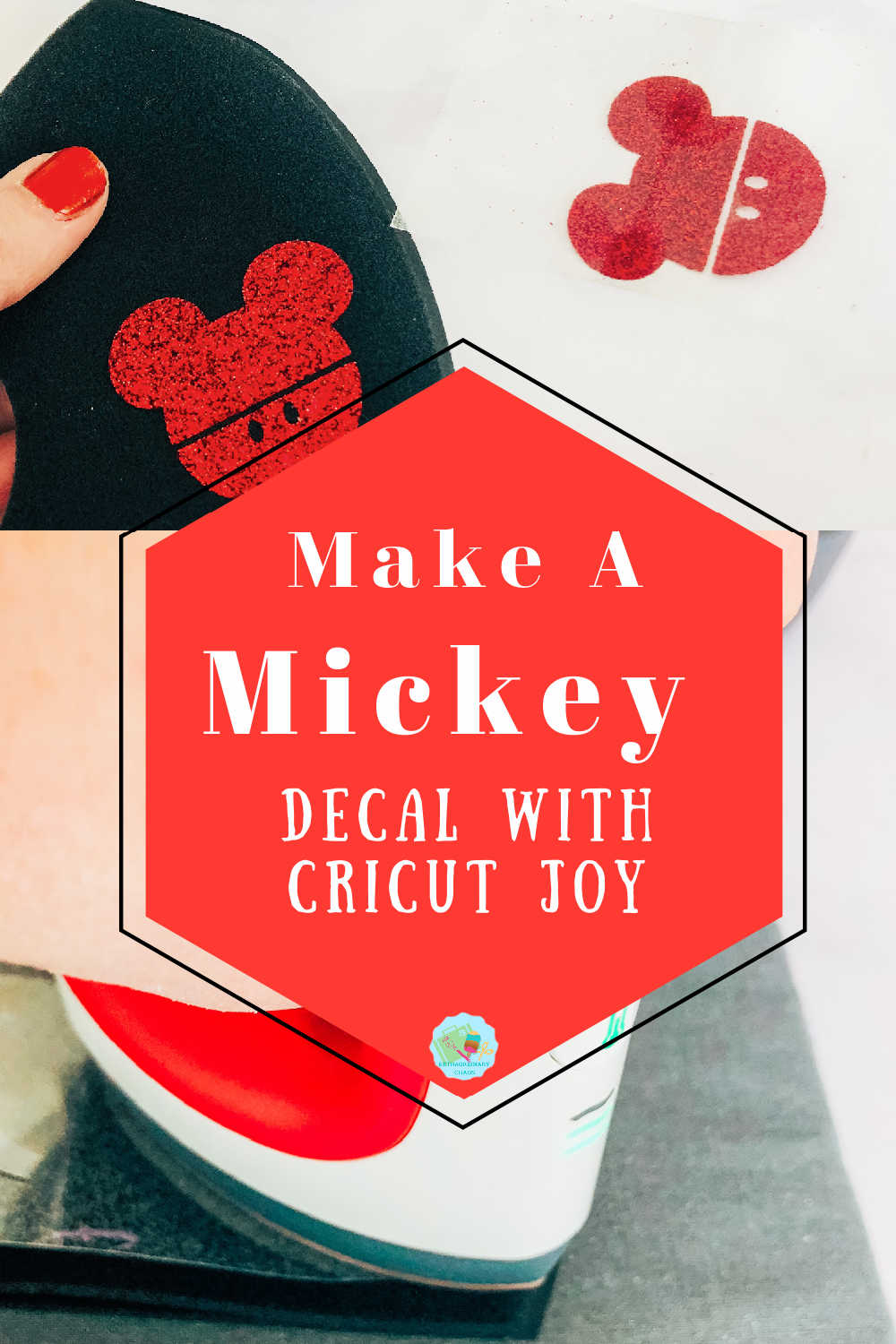 Make a Mickey Mouse Mask Decal With Cricut Joy and Iron on Vinyl