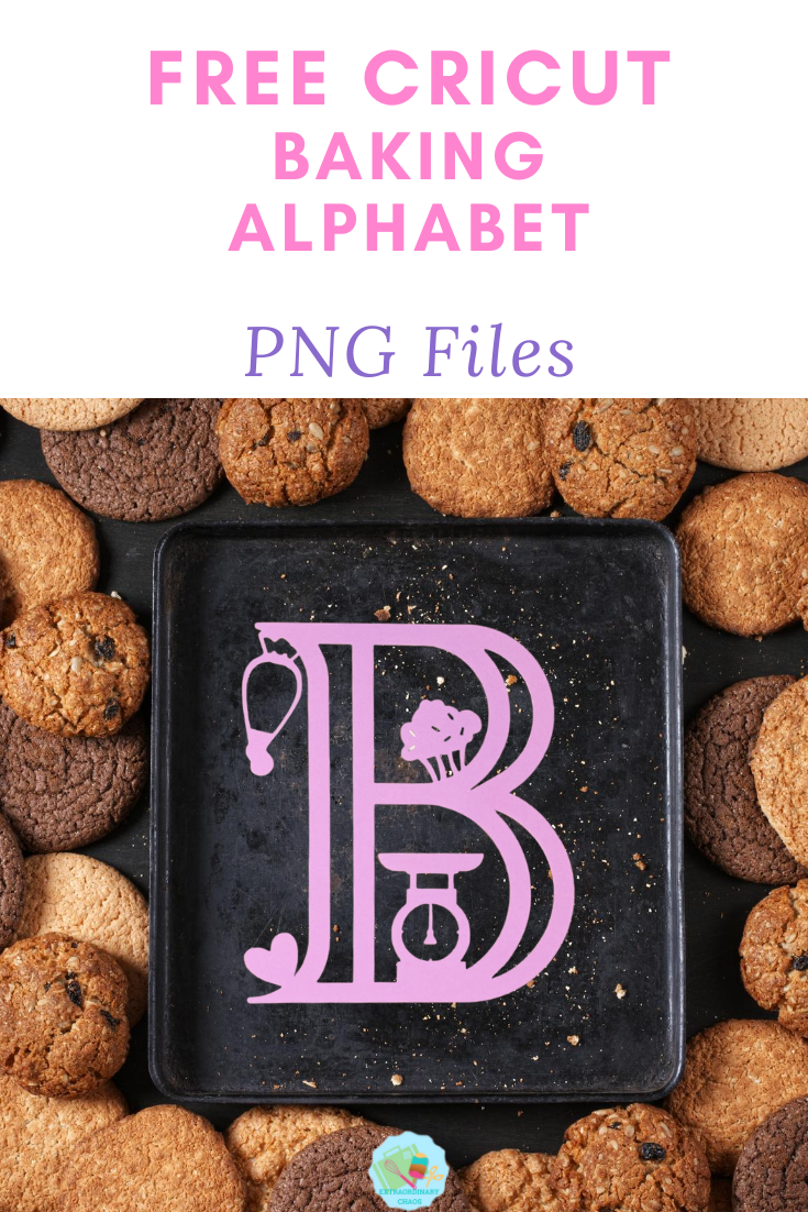 Free Bake Off PNG files alphabet and letters for crafting projects to make for the kitchen or to sell 