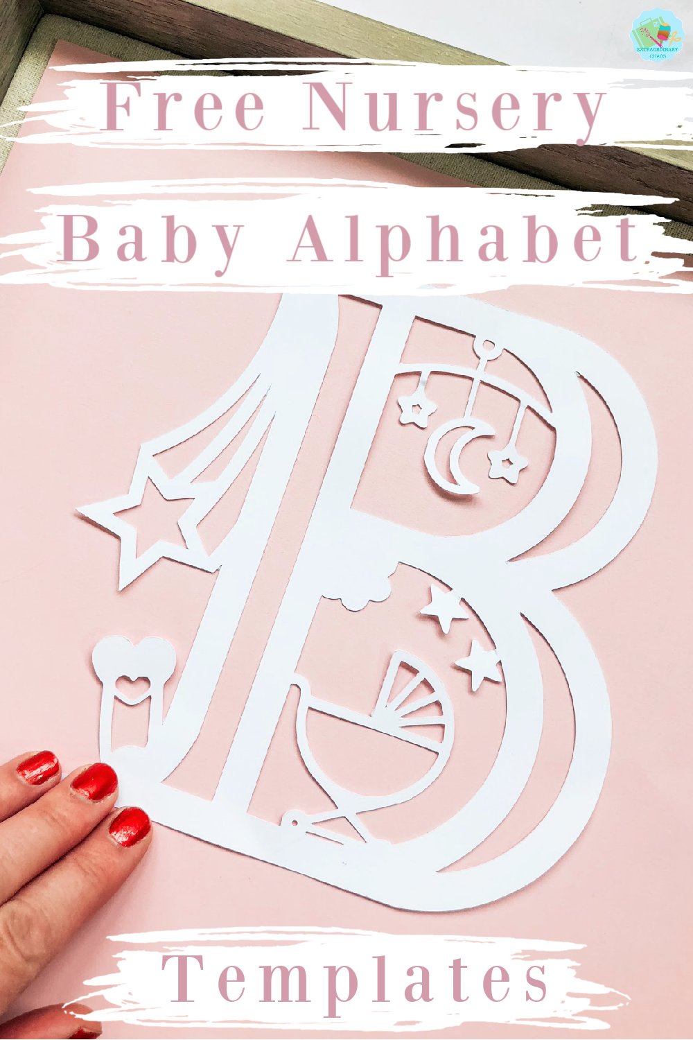 Free Cricut  Nursery Baby Alphabet Templates to make as gifts or Christmas home projects and to sell